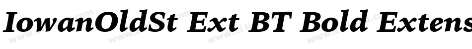 IowanOldSt Ext BT Bold Extension字体转换